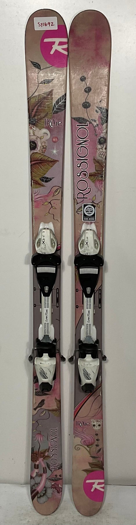 Used Kid's Rossignol 148cm Trixie Skis With LRX 7.5 Bindings (SY1692)
