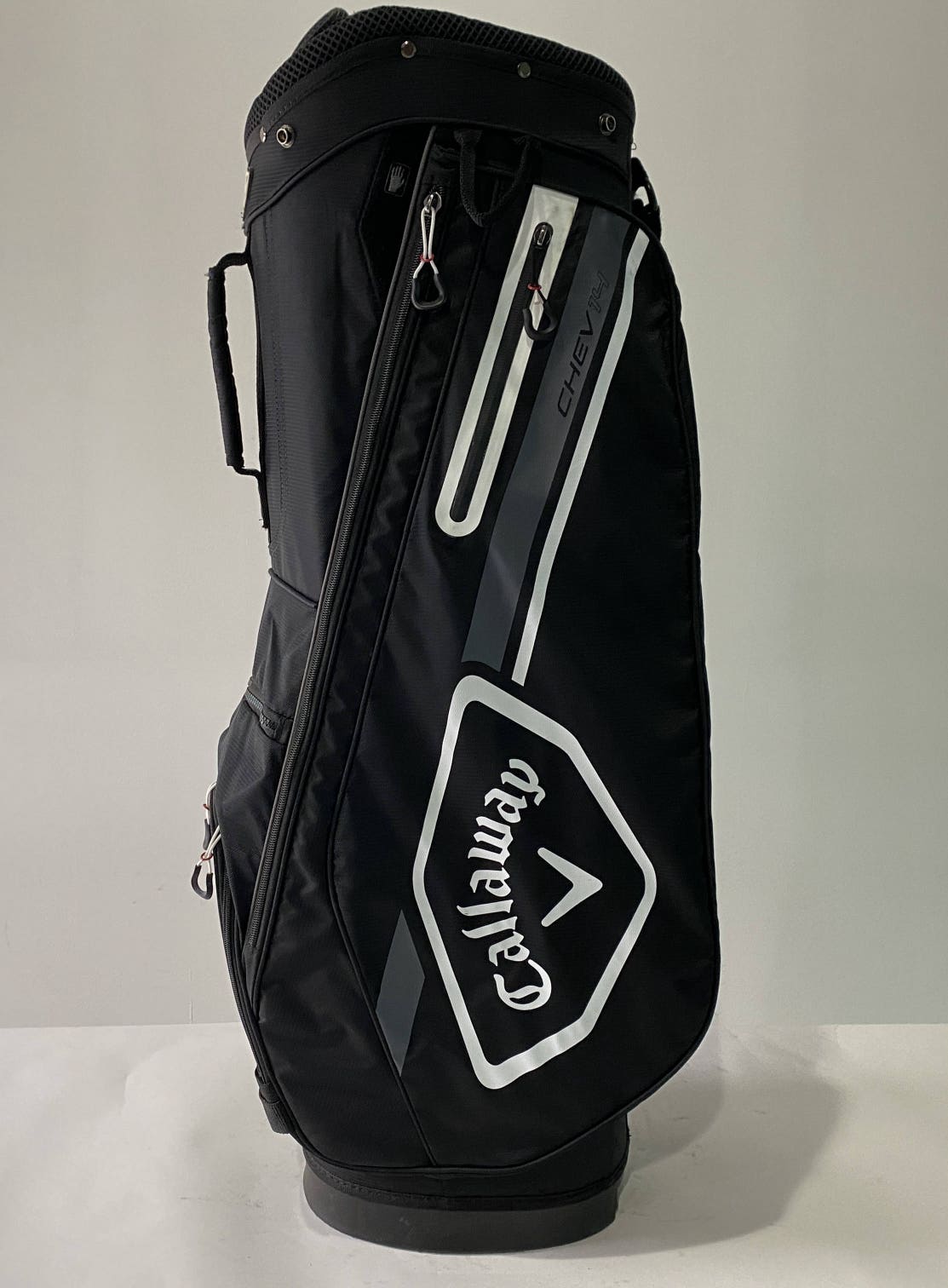 Callaway 2023 Chev 14 Cart Bag Black White 14-Way Divide Single Strap Golf Bag