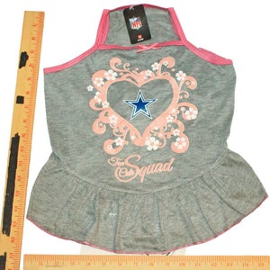 Vintage Dallas Cowboys NFL Tank Top Tee Dog Large - Pet Heart Jersey Dress 2015
