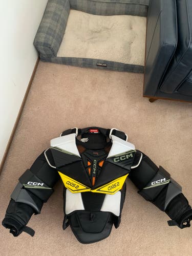 Slightly Used Large CCM Axis 2 Goalie Chest Protector