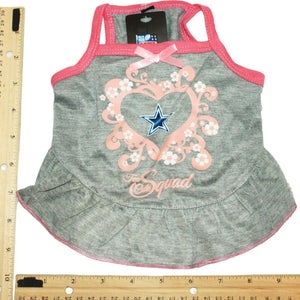 Vintage Dallas Cowboys NFL Tank Top Tee Dog XSmall - Pet Heart Jersey Dress 2015