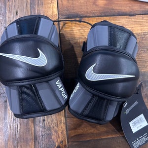 New Medium Nike Vapor Arm Pads Lax Lacrosse Black New NWT