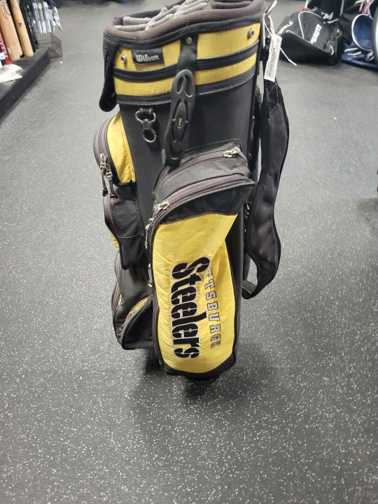 Used Wilson Pittsburgh Steelers Bag Golf Cart Bags