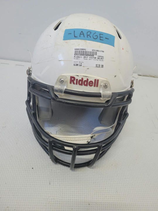 Used Riddell 2017 Victor Helmet Lg Football Helmets