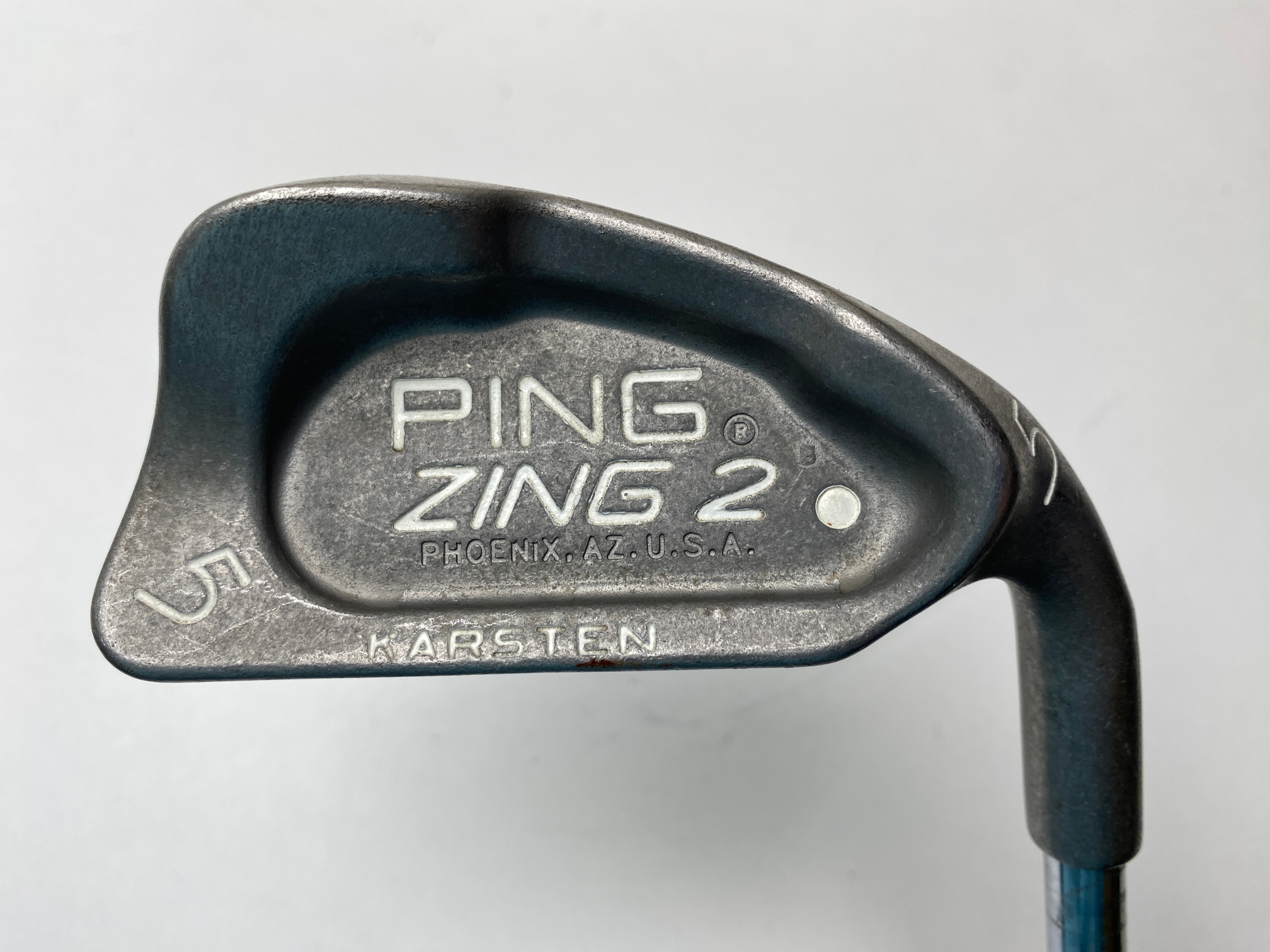 Ping Zing 2 Single 5 Iron White Dot 3* Up Karsten JZ Regular Steel Junior RH