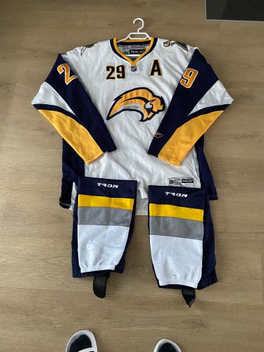 Used Buffalo Sabres Hockey Jersey and Socks