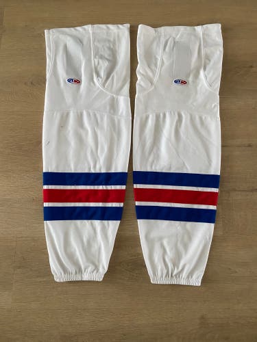 Used New York Rangers Hockey Socks