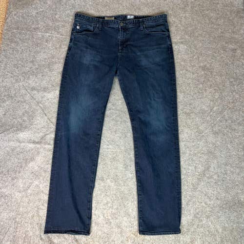Adriano Goldschmied Womens Jeans 40 Blue Tapered Pant Denim Dark Casual Graduate