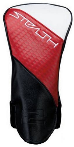 TaylorMade Golf Stealth 2 Black/Red/White Driver Headcover