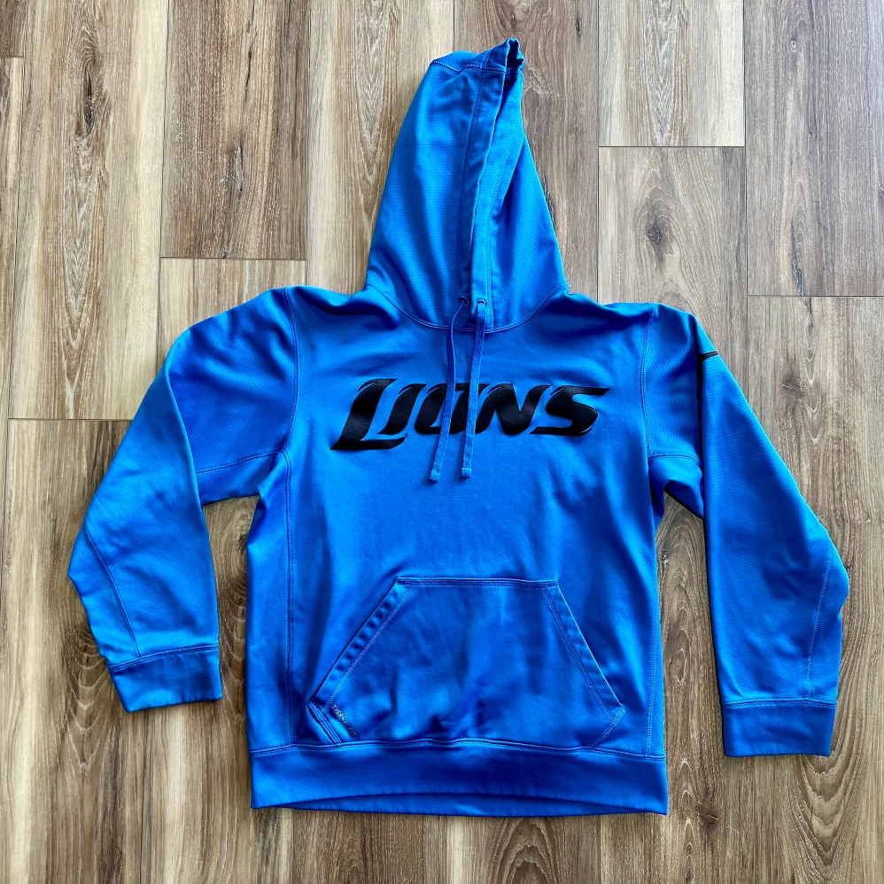 Nike Detroit Lions NFL On Field Therma-Fit Hoodie, Small