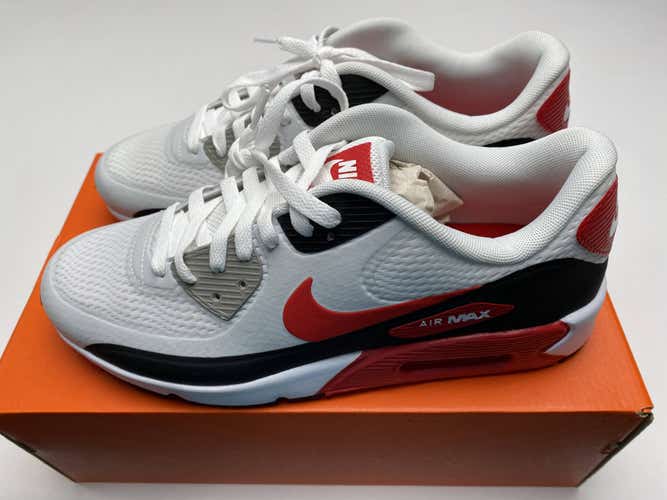 Nike Air Max 90 G TB Golf Shoes White Red Black Men's SZ 9.5 (DX5999-162)