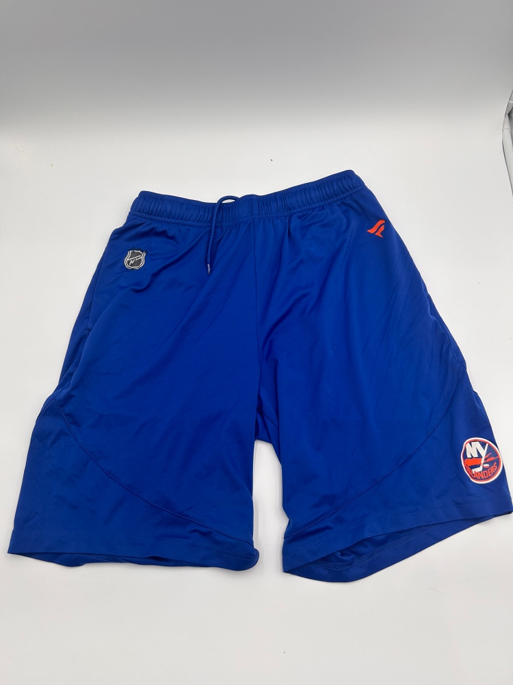 Lightly Used New York Islanders Team Issued Blue Men's Shorts