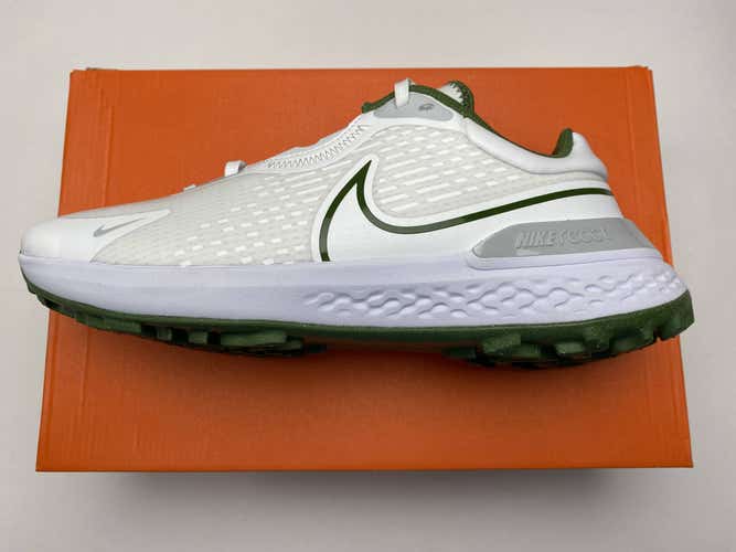 Nike Infinity Pro 2 Golf Shoes White Treeline Green Men's SZ 11.5 (DJ5593-102)