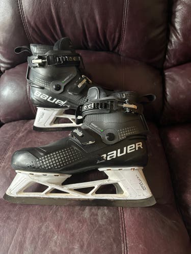 Used Bauer Regular Width  9 Konekt Hockey Goalie Skates