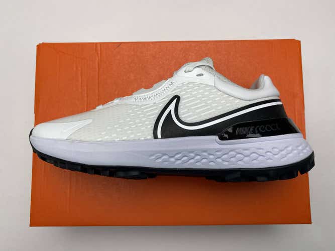 Nike Infinity Pro 2 Golf Shoes White Black Men's SZ 9 (DJ5593-115)