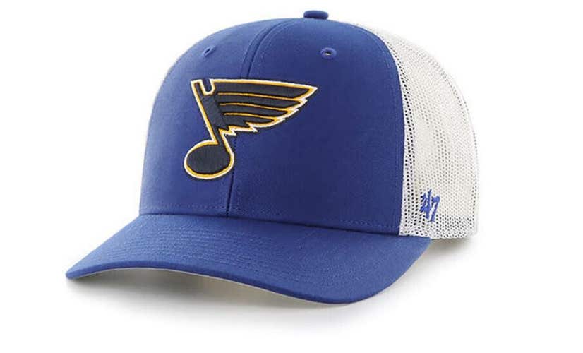St. Louis Blues 47 Brand NHL Trucker Adjustable Snapback Hat Mesh Cap