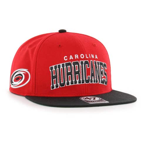 2024 Carolina Hurricanes '47 Captain Snapback Hat 2 Tone Red/Black