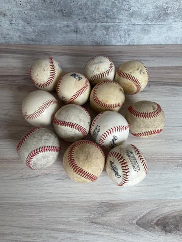 Used Baseballs 12 Pack (1 Dozen)