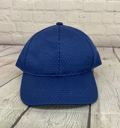 OC Sports Youth Unisex Blank Mesh OSFM Royal Blue Strapback Cap Hat New