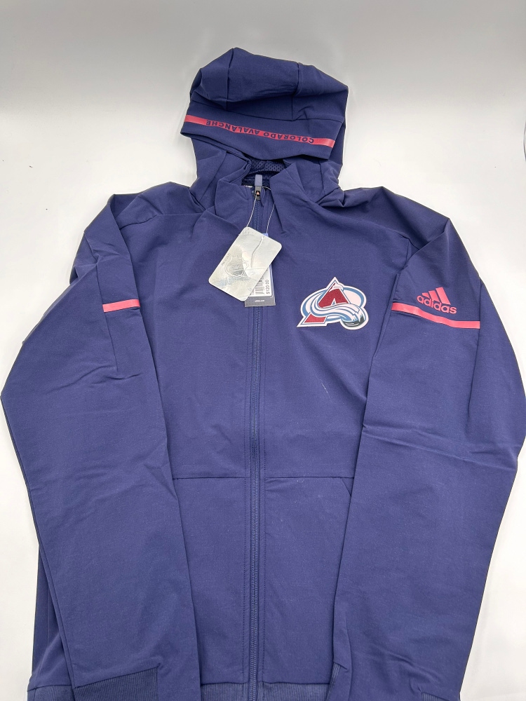 New Colorado Avalanche Team Issued Blue Men's Adidas Jacket
