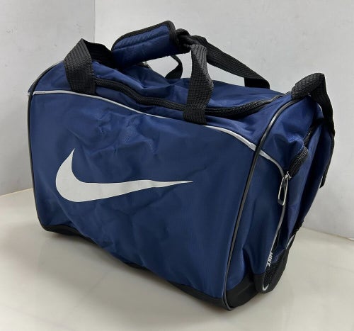 New Nike Duffel Bag sports equipment blue small soccer baseball MMA workout gym