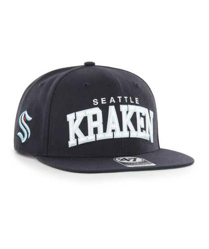 Seattle Kraken '47 Brand NHL Captain Script Adjustable Snapback Hat