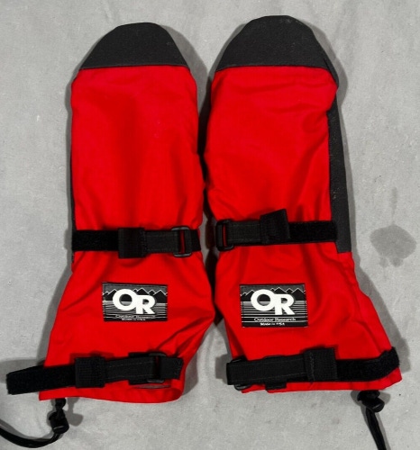 OR Outdoor Research Modular Mitts Red Waterproof Mittens Medium EXCELLENT