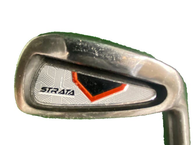 Strata Golf 6 Iron Men's RH Stiff Steel 37.5 Inch Single Club Nice Factory Grip