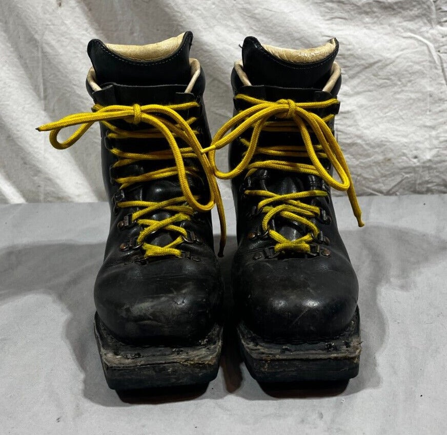 Asolo Extreme 3-Pin 75mm Black Leather Telemark Ski Boots EU