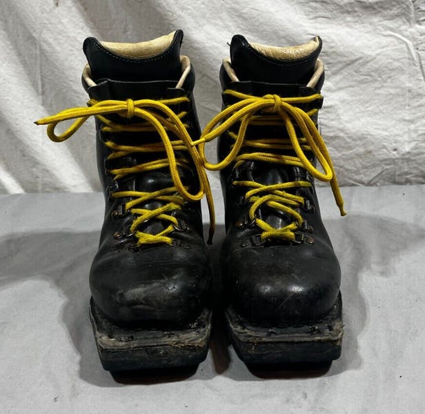 Asolo Extreme 3-Pin 75mm Black Leather Telemark Ski Boots EU