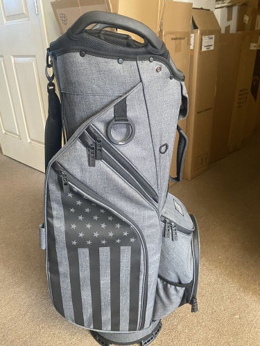 New Titleist Cart 14 Cart Golf Bag Stars & Stripes Gray/Blk NWT TB22CT6-20
