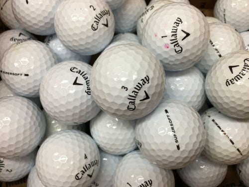 5 Dozen White Callaway Supersoft Near Mint AAAA Used Golf Balls
