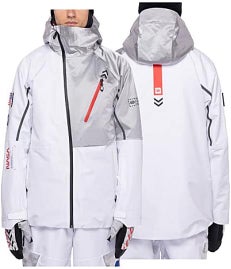 686 EXPLORATION THERMAGRAPH JACKET - NASA, Mens Large, Ski Snowboard Insulated, White