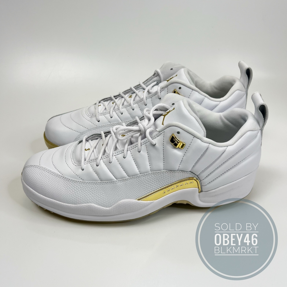 Nike Air Jordan XII 12 Golf Metallic Gold "Masters"  Size 15
