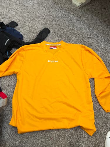 Yellow New Large CCM Jersey