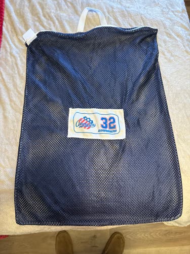 AHL Rochester Americans #32 Pro Stock Laundry Bag. Perfect For Every Hockey Bag