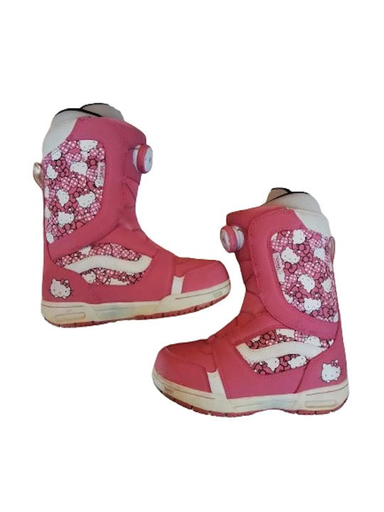 Used Vans Hello Kitty Junior 03 Girls' Snowboard Boots