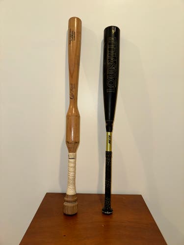 Bundle: Louisville Slugger Meta 30” (-8) and CamWood Hands & Speed Trainer