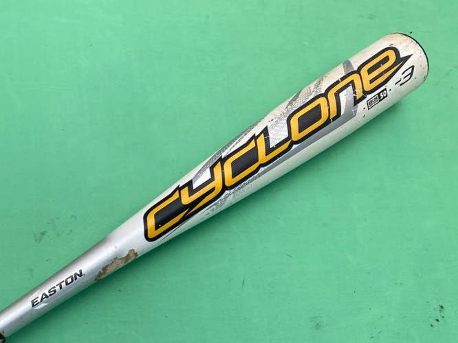 Used BBCOR Certified Easton Cyclone Alloy Bat -3 27OZ 30"