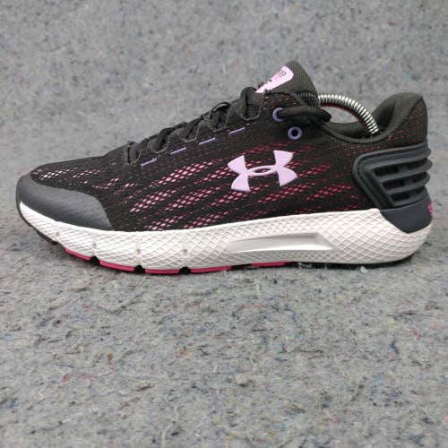Under Armour Charged Rogue Girls Size 6Y Running Shoes Low Top Pink Black