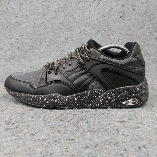 Puma Blaze Mens Shoes Size 9.5 Sneakers Black Lace Up Low Top Trainers