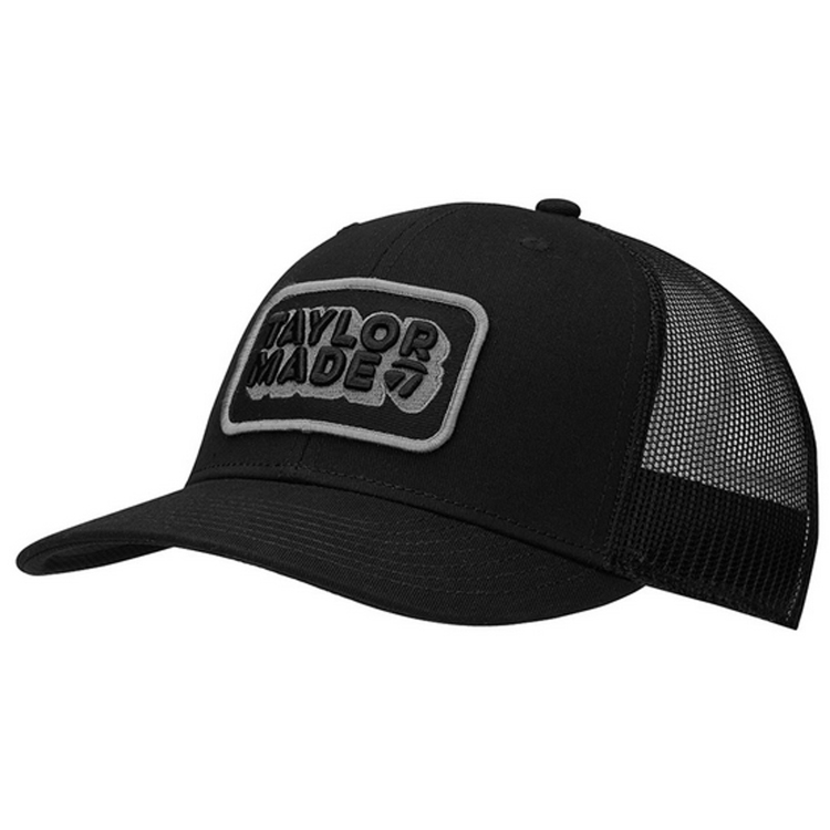 NEW 2024 TaylorMade Retro Trucker Black Snapback Golf Hat/Cap