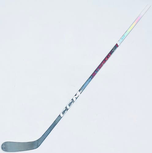 Like New Red CCM Jetspeed FT6 Pro Hockey Stick-RH-100 Flex-Custom Toe Curve-Grip