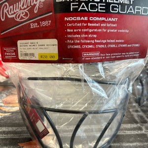 New Rawlings BBWG-B Batter's Helmet Face Guard