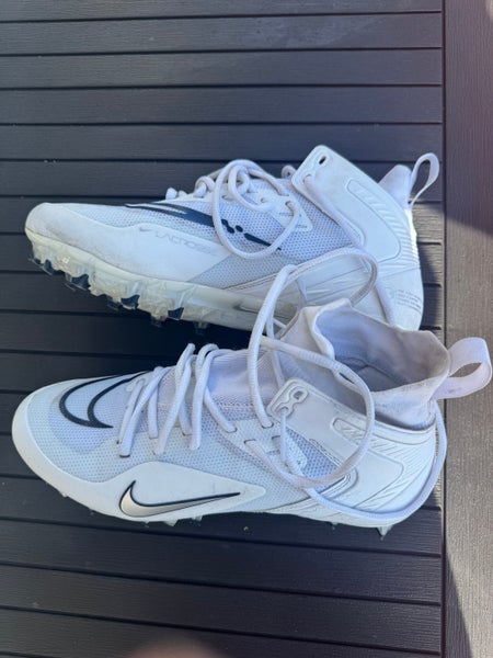 Nike Alpha Huarache 8 Elite Mens Lacrosse Cleats size 9.5 White