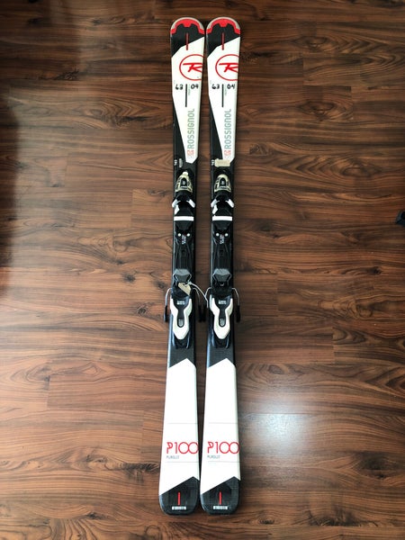 Used 163cm Rossignol Pursuit 100 Skis With Bindings