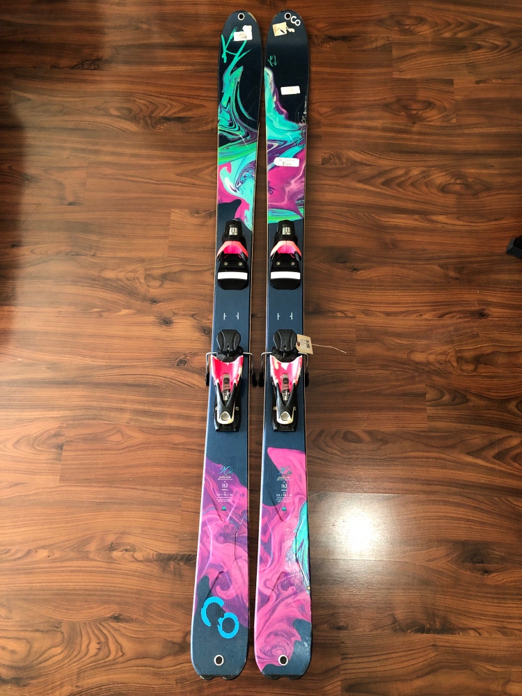 Used 163cm K2 Potion 90XTi Skis With Bindings