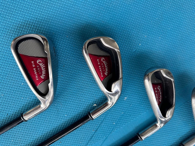 RH Callaway 2008 Big Bertha Iron Set (5-9, PW, SW) Regular Flex Used