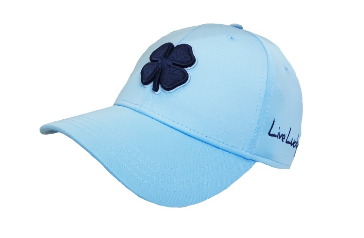 NEW Black Clover Premium Clover #102 Navy/Carolina Blue Fitted S/M Golf Hat