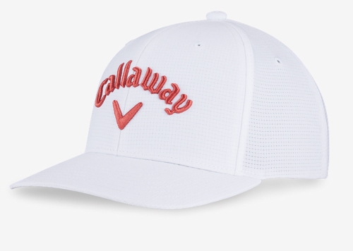 NEW 2024 Callaway Performance Pro White/Dusty Rose Adjustable Golf Hat/Cap